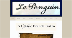 Desktop Screenshot of lepenguinbistro.com